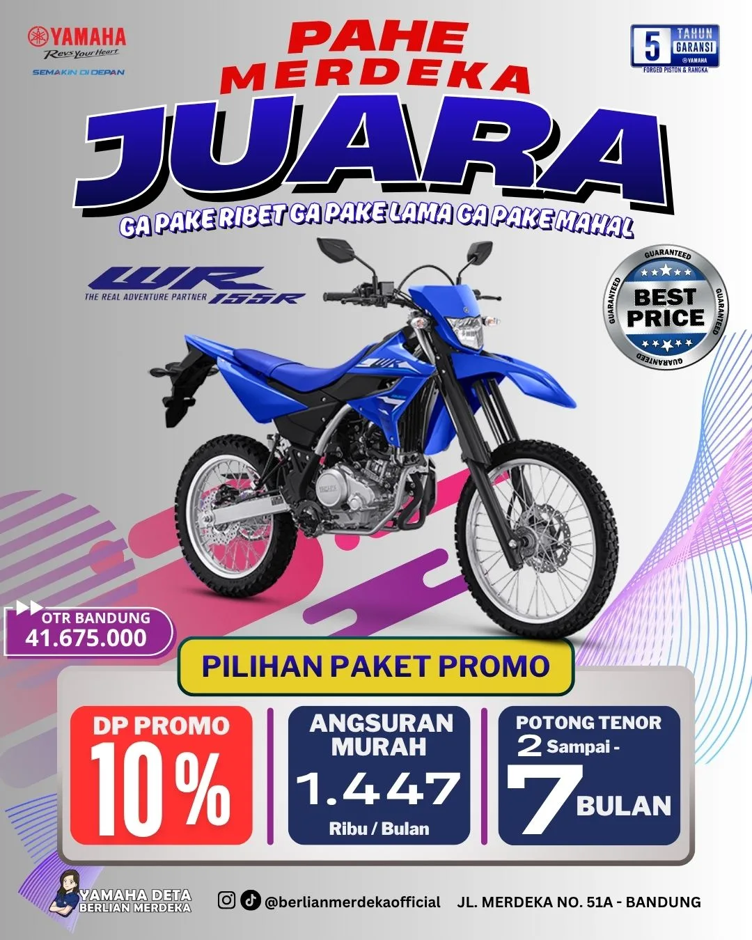 Foto penyerahan motor Yamaha oleh Budhipranata9344