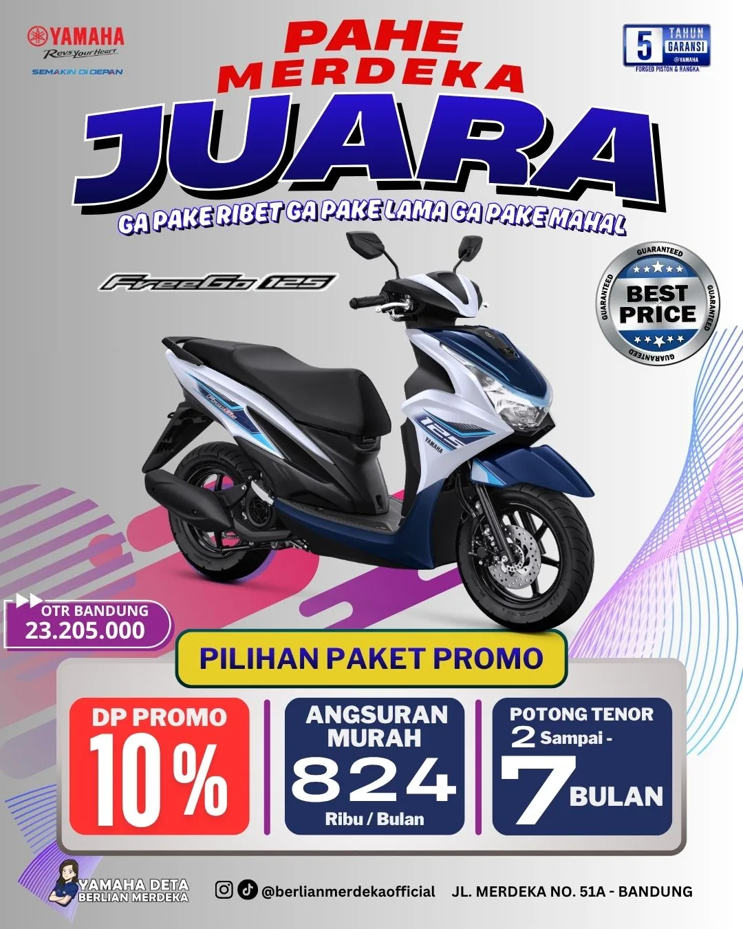 Foto penyerahan motor Yamaha oleh Budhipranata9344